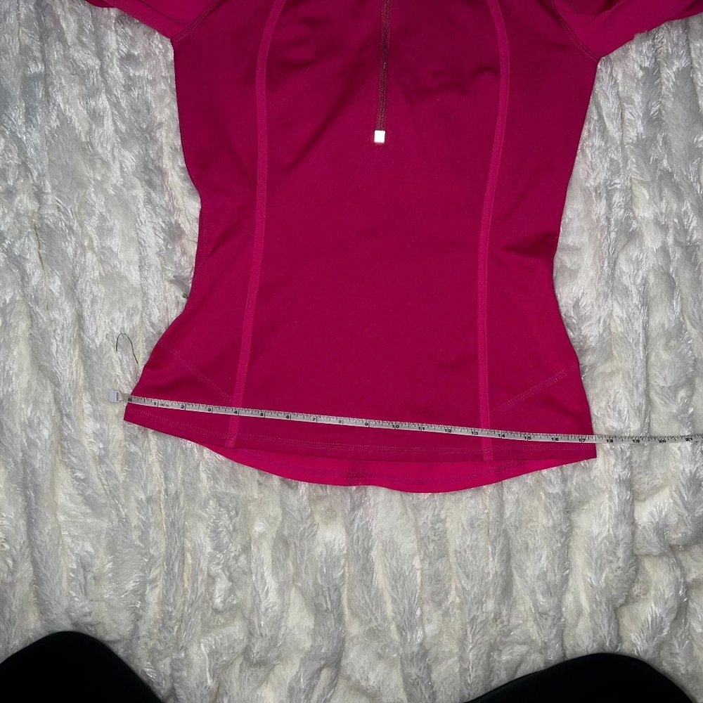 Athleta Womens Turtleneck XXS Pink Plush Tech 3.0 Mock Neck 1/2 Zip Pullover - Picture 10 of 16